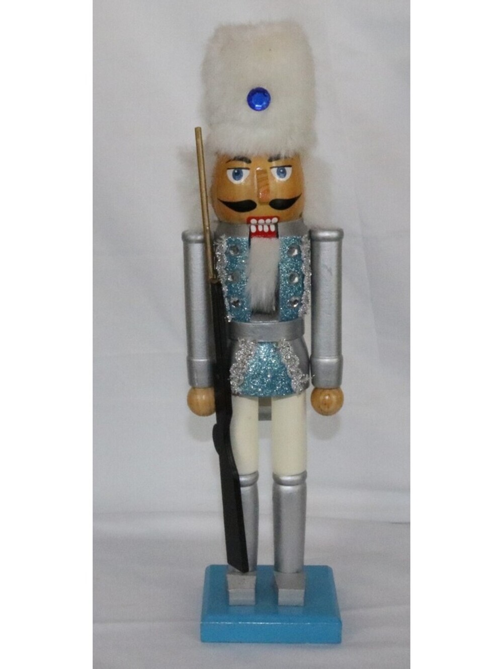 Vtg. Hoilday Home King Crown Wooden Nutcracker Christmas Decoration